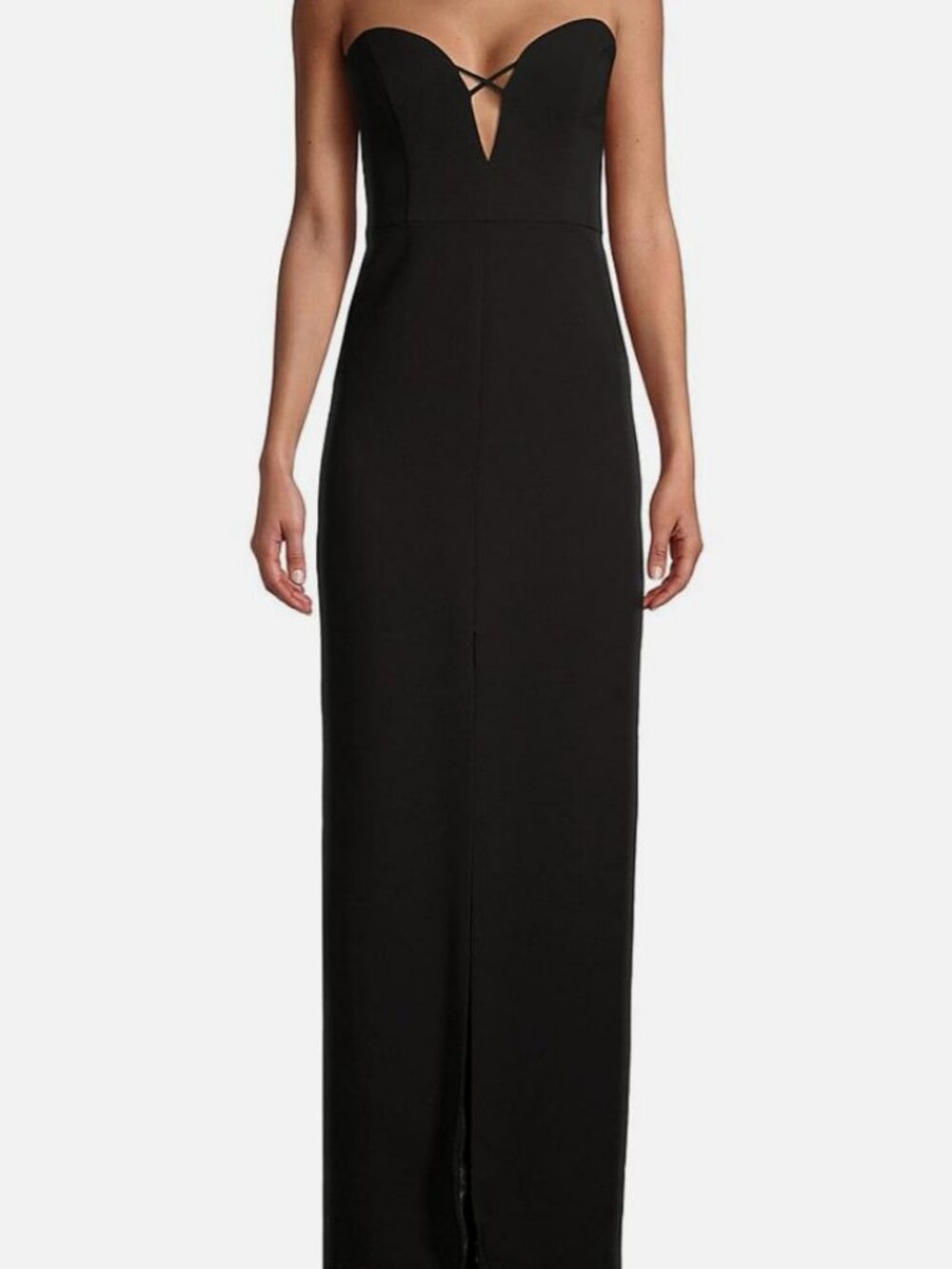 Liv Foster Womens' Black Crepe Column Gown Dress Size 0